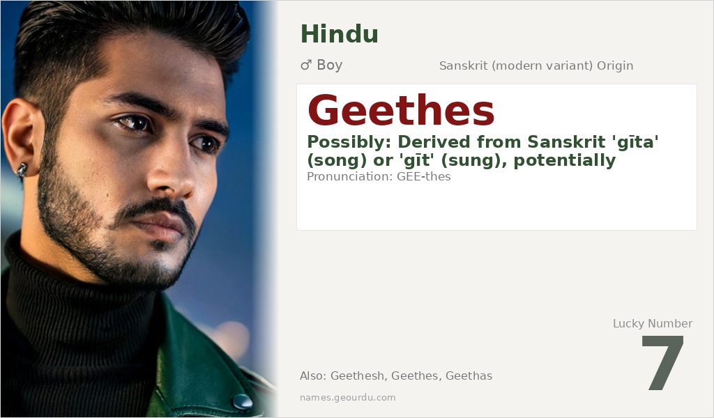 Geethes Name Meaning and Details