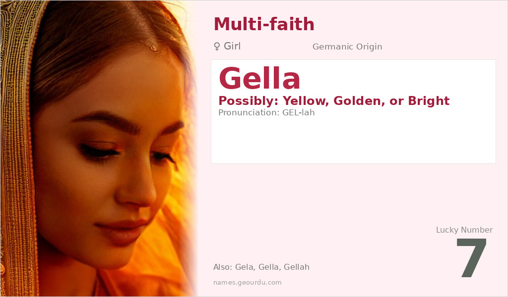 Gella Name Meaning and Details