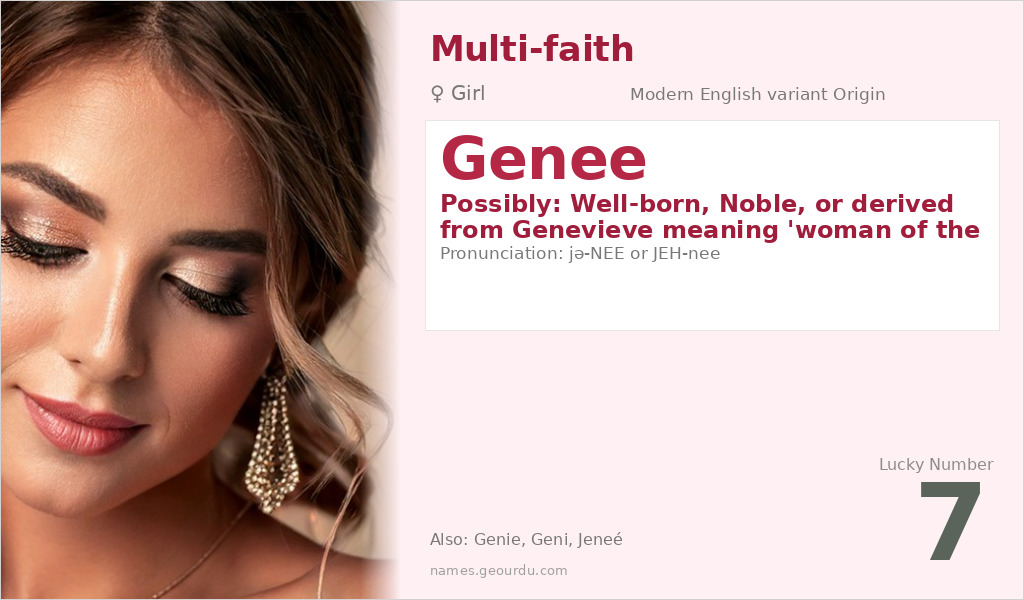 Genee Name Meaning and Details