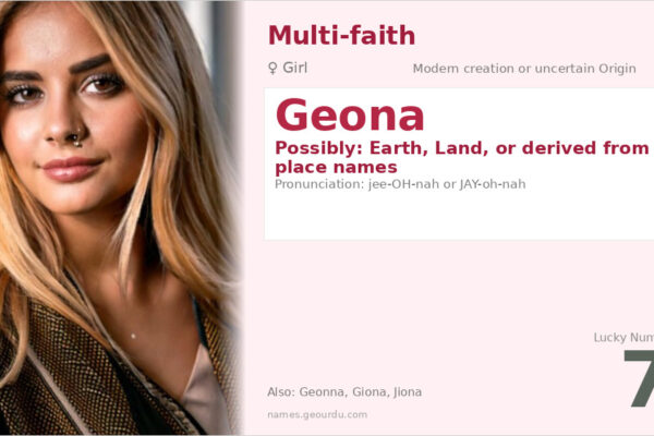 Geona Name Meaning — Origin, Gender & Details (2025)