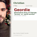 Geordie Name Meaning and Details