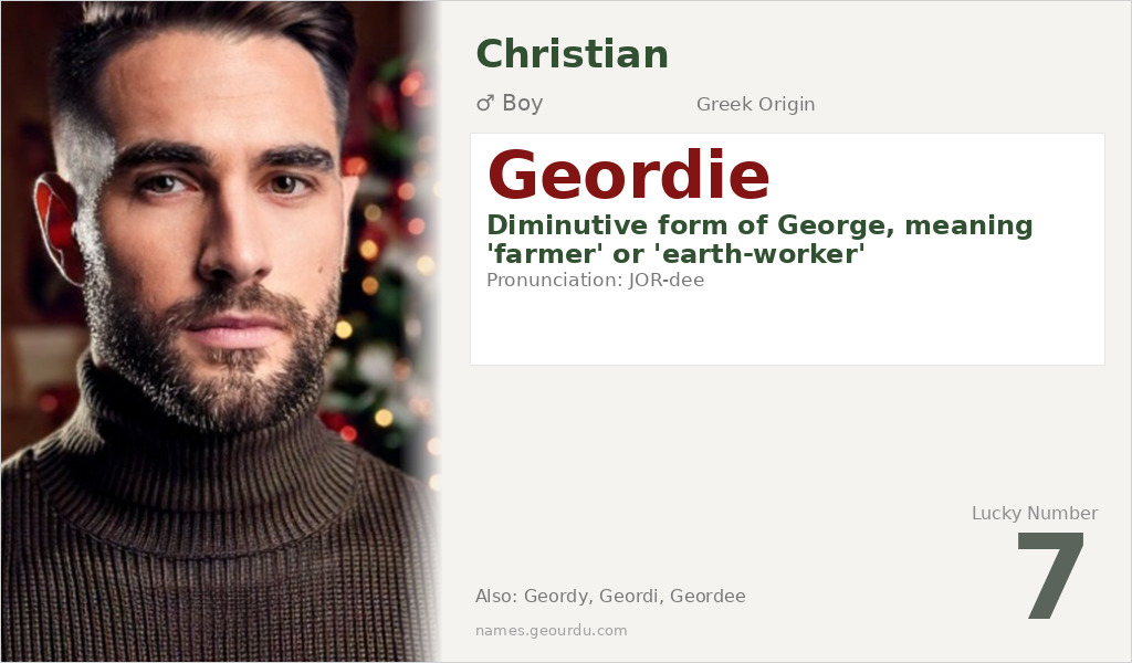 Geordie Name Meaning and Details