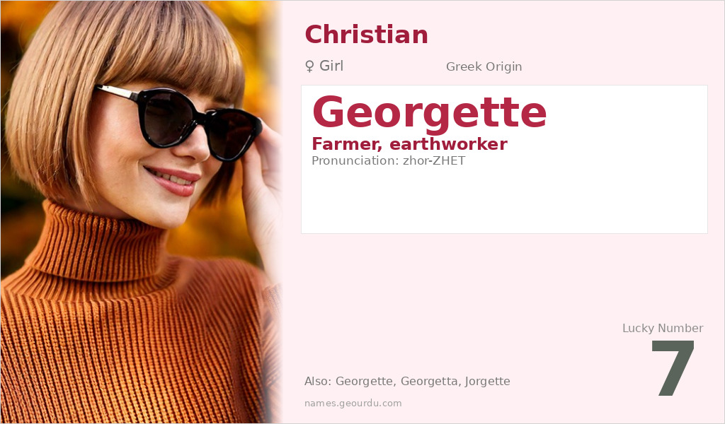Georgette Name Meaning and Details
