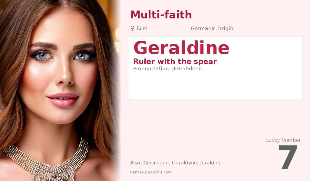 Geraldine Name Meaning and Details