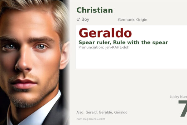 Geraldo Name Meaning — Germanic Origin, Boy Name & History (2025)
