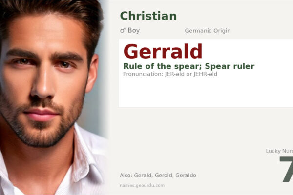 Gerrald Name Meaning — Germanic Origin, Boy Name & History (2025)