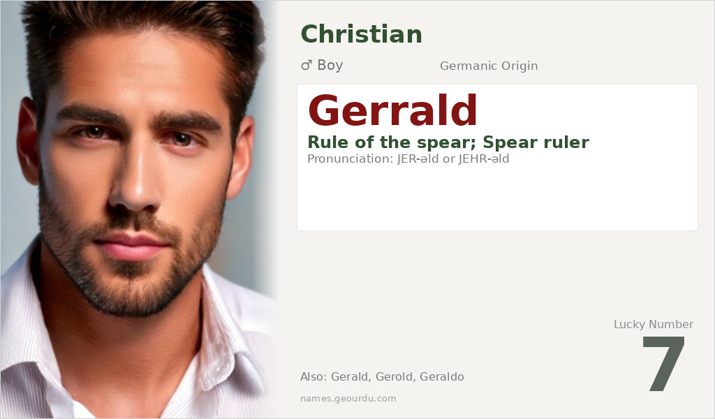 Gerrald Name Meaning and Details