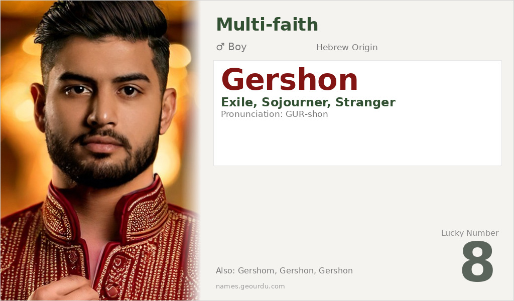 Gershon Name Meaning and Details