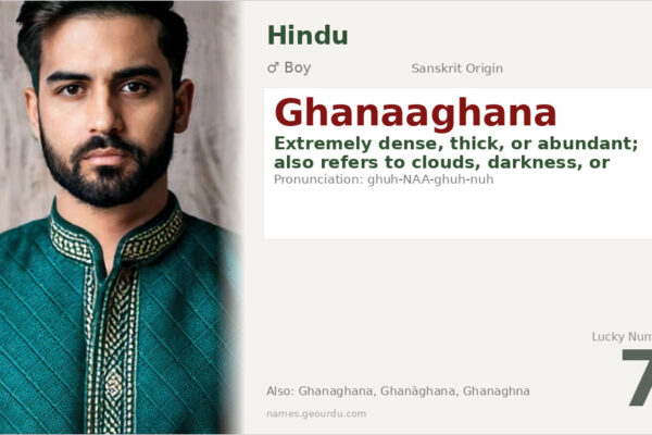 Ghanaaghana Meaning — Sanskrit Origin, Boy Name & Details (2025)
