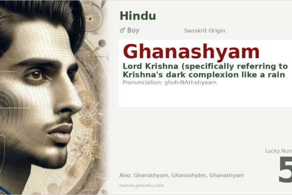 Ghanashyam Meaning — Sanskrit Origin, Boy Name & Krishna Connection (2025)