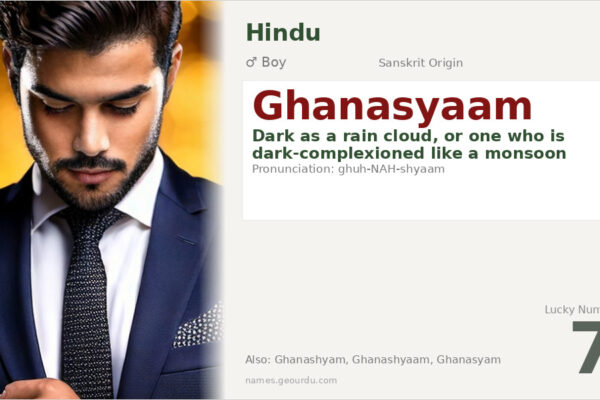 Ghanasyaam Meaning — Sanskrit Origin, Boy Name & Krishna Connection (2025)