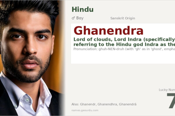 Ghanendra Name Meaning — Sanskrit Origin, Hindu Boy Name & Details (2025)