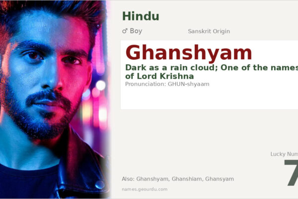 Ghanshyam Meaning — Sanskrit Origin, Boy Name & Krishna Connection (2025)