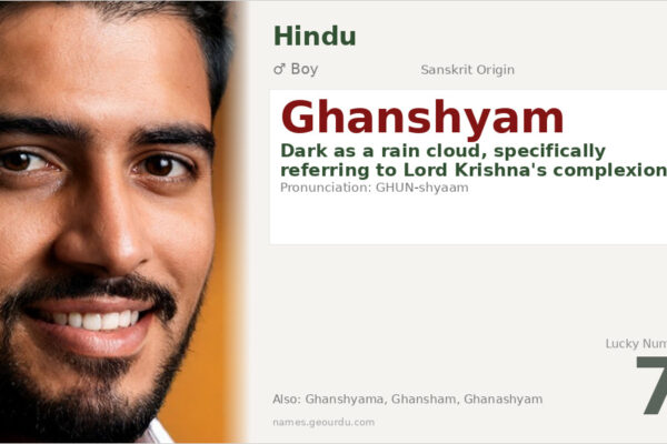 Ghanshyam Name Meaning — Sanskrit Origin, Lord Krishna & Details (2025)