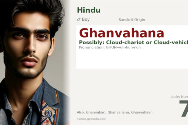Ghanvahana Meaning — Sanskrit Origin, Boy Name & Details (2025)
