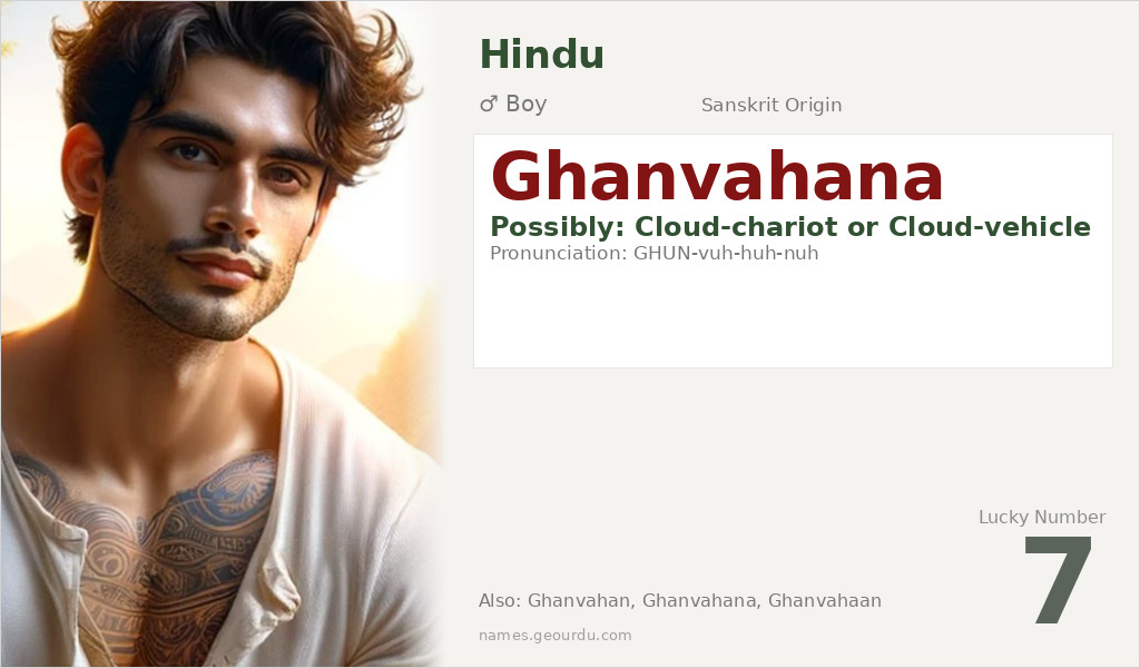 Ghanvahana Name Meaning and Details