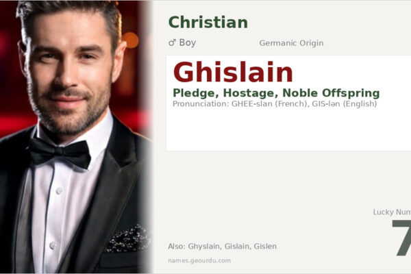Ghislain Name Meaning — Germanic Origin, Boy Name & History (2025)