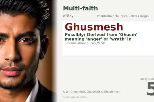 Ghusmesh Name Meaning — Origin, Gender & Details (2025)