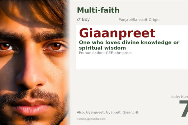 Giaanpreet Name Meaning — Origin, Gender & Details (2025)