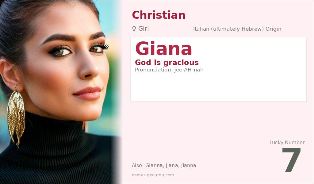 Giana Name Meaning and Details