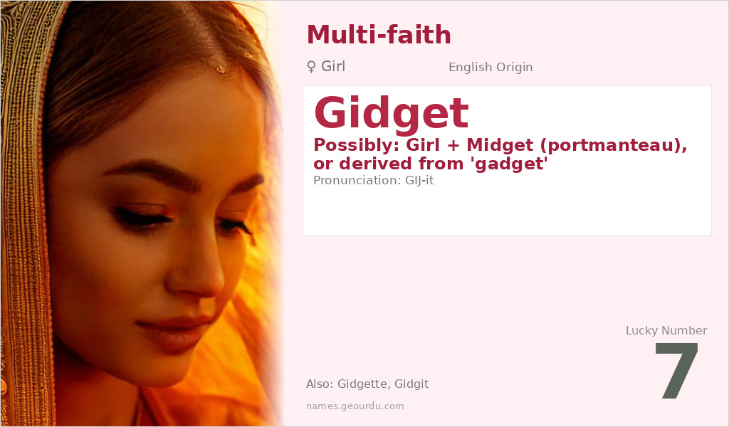 Gidget Name Meaning and Details