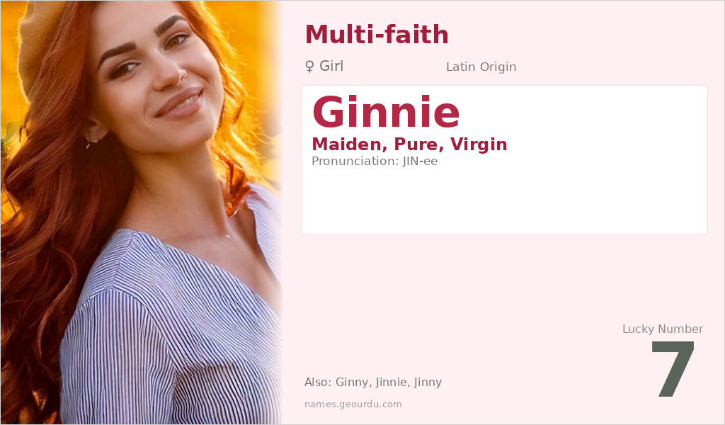 Ginnie Name Meaning and Details