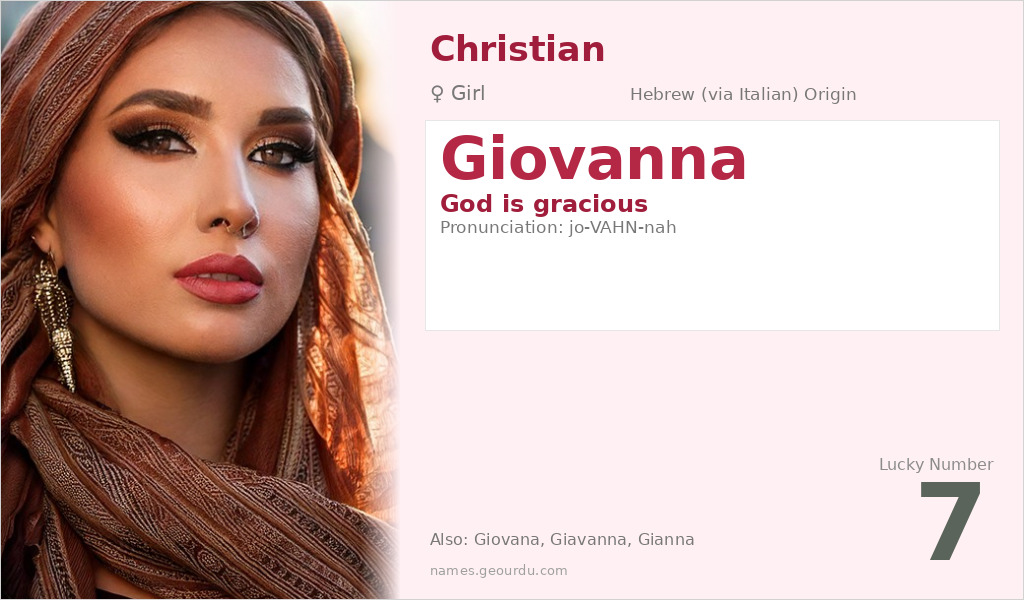 Giovanna Name Meaning and Details