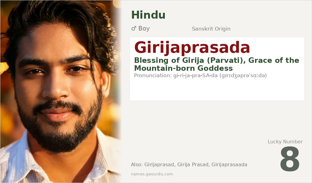 Girijaprasada Name Meaning and Details