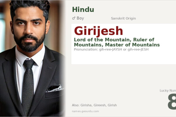 Girijesh Name Meaning — Sanskrit Origin, Boy Name & Details (2025)