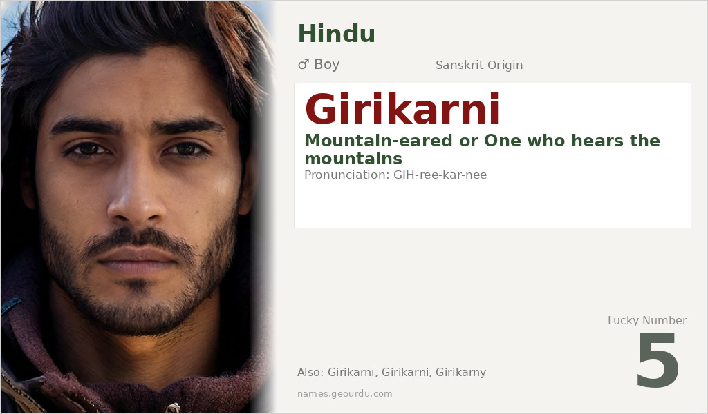 Girikarni Name Meaning and Details