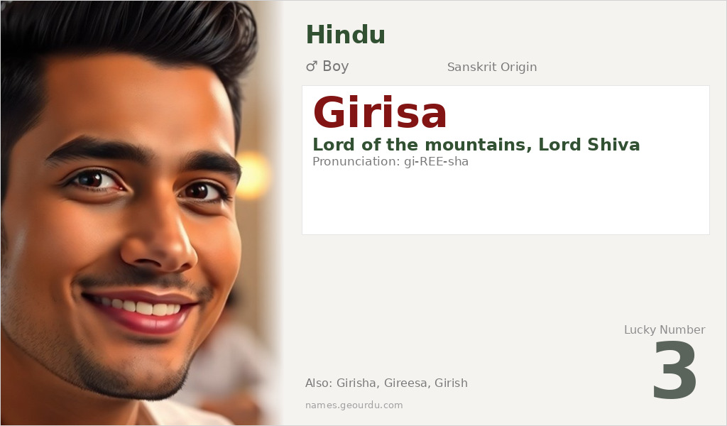 Girisa Name Meaning and Details