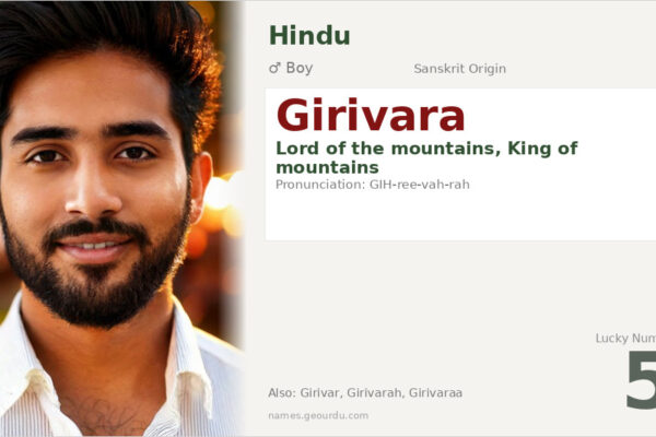 Girivara Name Meaning — Sanskrit Origin, Hindu Boy Name & Details (2025)