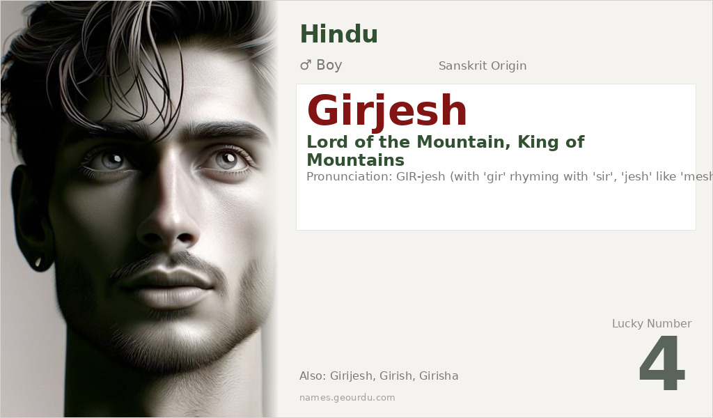 Girjesh Name Meaning and Details