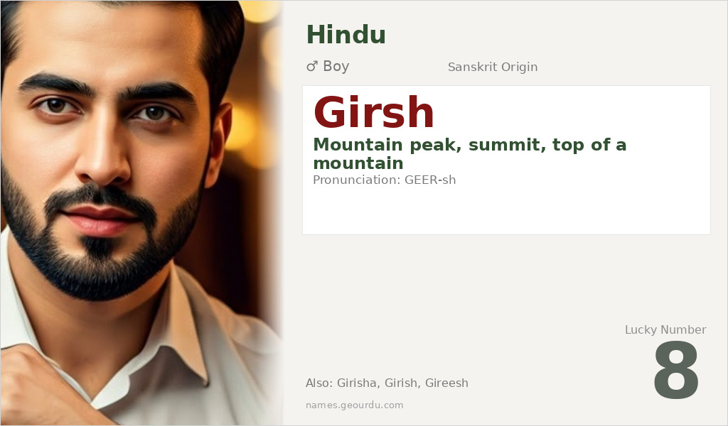 Girsh Name Meaning and Details