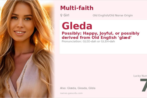Gleda Name Meaning — Origin, Gender & Details (2025)
