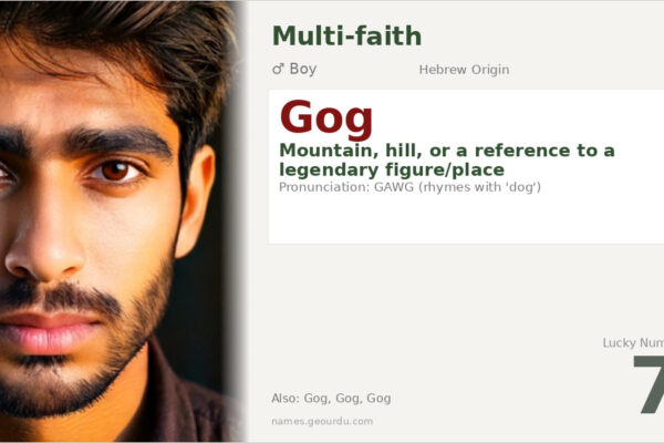 Gog Name Meaning — Biblical Origin, Gender & Details (2025)