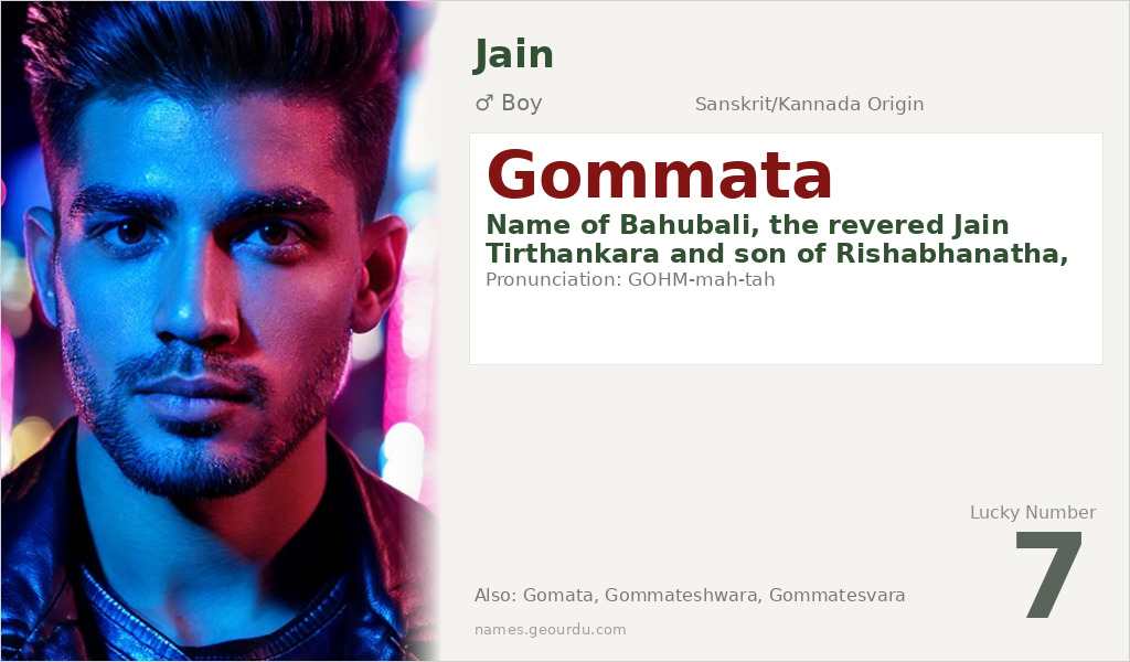 Gommata Name Meaning and Details