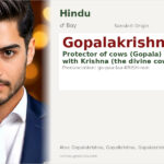 Gopalakrishnan Name Meaning and Details