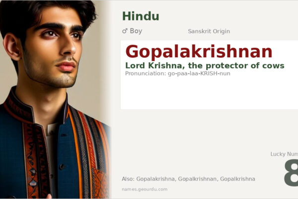 Gopalakrishnan Meaning — Origin, Gender & Details (2025)