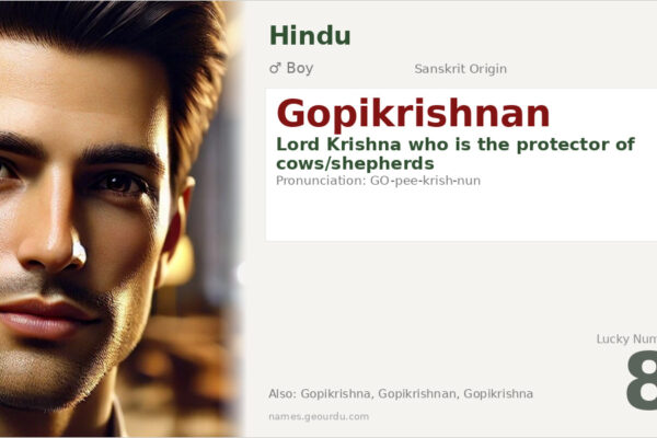 Gopikrishnan Meaning — Sanskrit Origin, Boy Name & Details (2025)