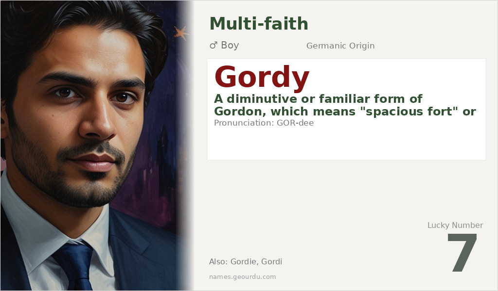 Gordy Name Meaning and Details