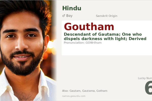 Goutham Name Meaning — Sanskrit Origin, Boy Name & Details (2025)