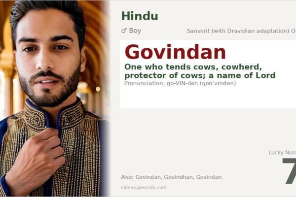Govindan Name Meaning — Sanskrit Origin, Boy Name & Krishna Connection (2025)
