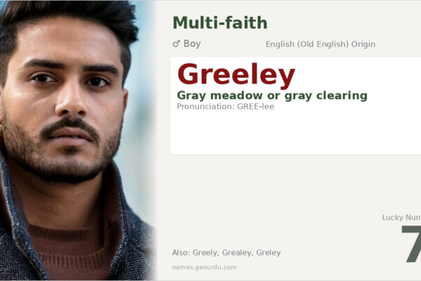 Greeley Name Meaning — Origin, Gender & Details (2025)