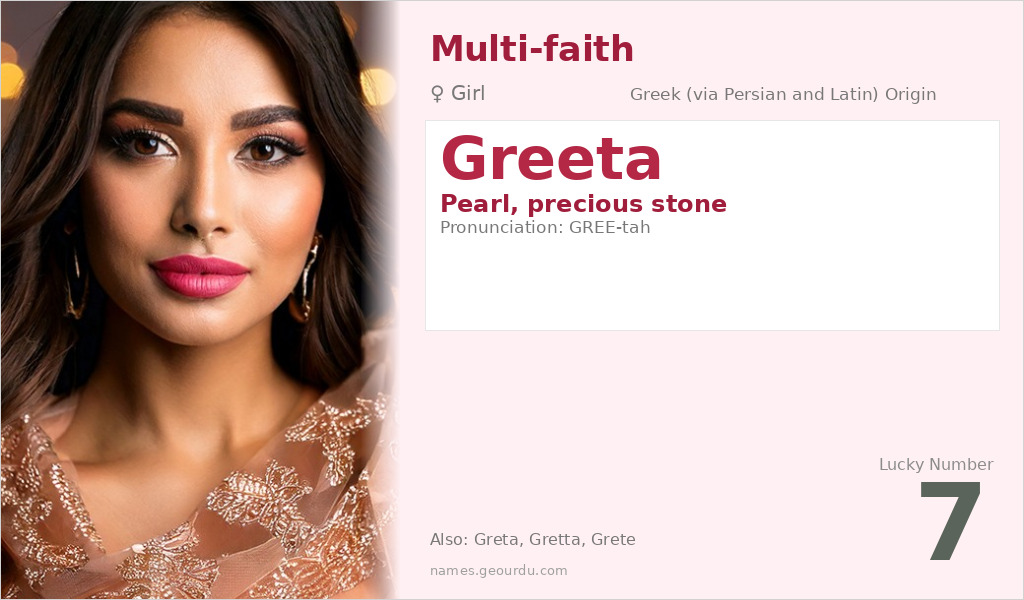 Greeta Name Meaning and Details