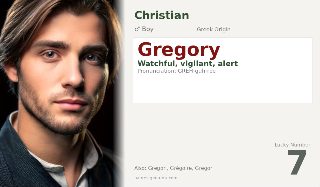Gregory Name Meaning and Details
