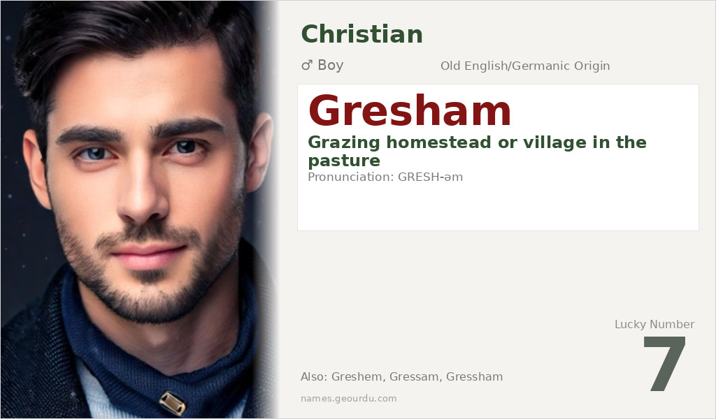 Gresham Name Meaning and Details
