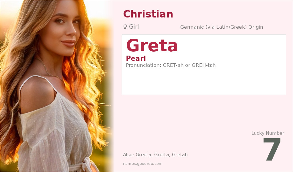Greta Name Meaning and Details
