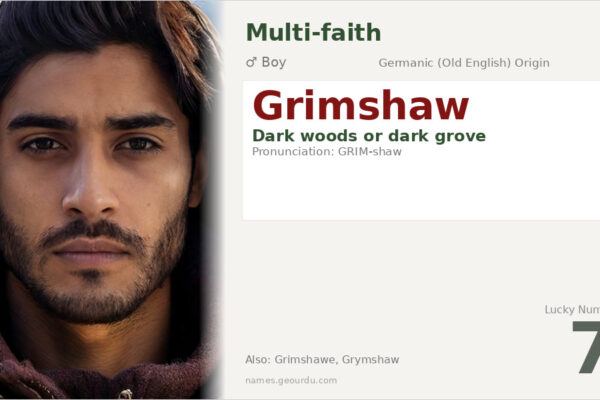 Grimshaw Name Meaning — Origin, Etymology & Details (2025)