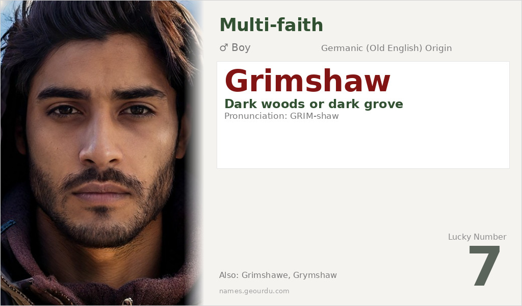 Grimshaw Name Meaning and Details